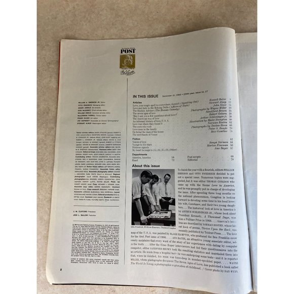 The Saturday Evening Post  Vintage December 1966 Love In America Issue - Picture 4 of 7